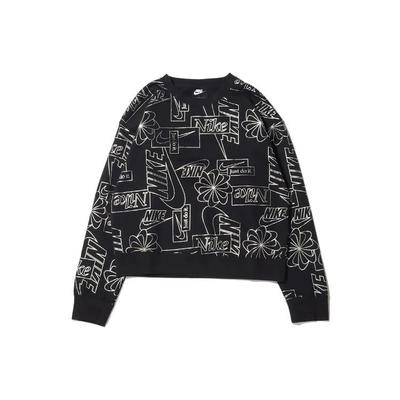 Sportswear Icon Clash Loose Fit Crewneck Sweatshirt Women Sweatshirt Black CZ1869-010