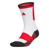 adidas Basketball Socks Unisex 1 Pack White/Light Scarlet/Black JY3333