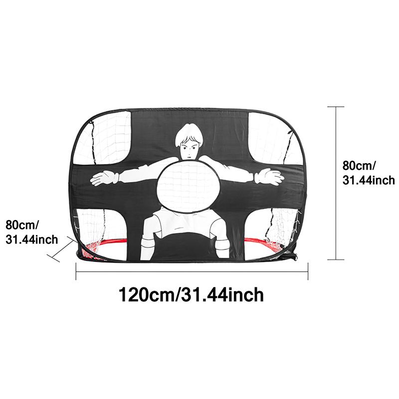 Foldable Football Goal Nylon Soccer Goal Kids And Adults Football Target Net For Playground Backyard Indoor Outdoor Training