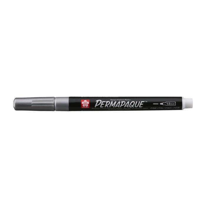 You do it Permanente Marker - Sakura - Permapaque Fijn - Kleur Zilver - Fijne Punt - Onuitwisbaar Zilver