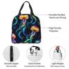 Psychedelic Bioluminescent Trippy Jellyfish Insulated Lunch Bag for Women Office Cooler Thermal Food Box Tote Lunch Boxes
