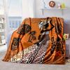 African Women Blanket Flannel Blanket for Bed, Sofa, Camping, Hiking, Picnic Essentials, Gift for Family Fan Gifts