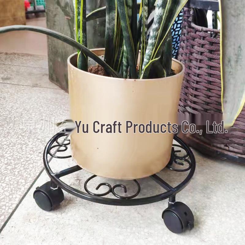 Mi Ling Mobile Wrought Iron Flower Pot Stand