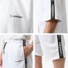 Soleildor Jersey Set with Side Logo Short Perfect for and Size L Men's Tape, Quick-Drying, Sleeves, Sports, Training, Loungewear, White,