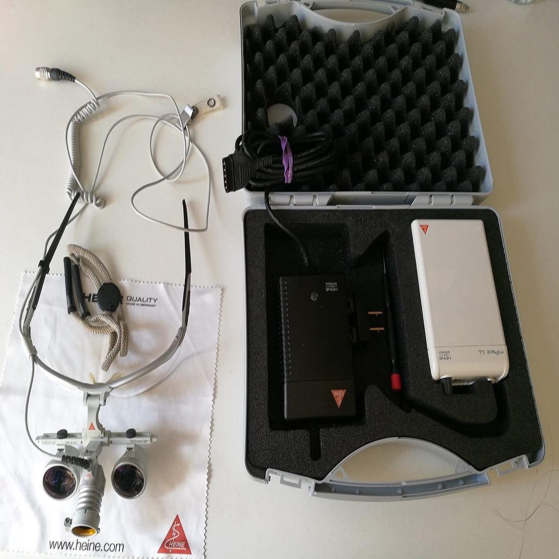 

Набір бінокулярних луп KASHSURG HEINE 2,5x HR - бінокулярні лупи з робочою відстанню 520 мм 20 дюймів C-000.32.567