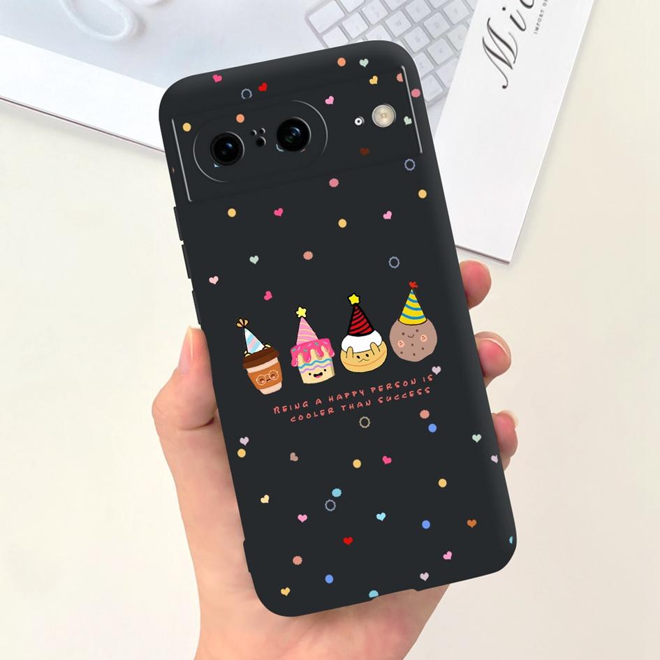For Google Pixel 8 Pro Case GC3VE G1MNW Soft Silicone Rubber Protector Cover For Google Pixel 8 8A Bumper Pixel8 8Pro Phone Case