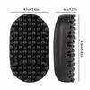 Black Color Curling Hair Brush Big Small Holes Afro Hair Brush For Salon Dreadlocks Comb  Home Use