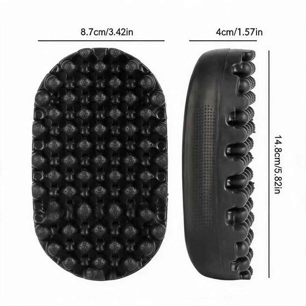 Black Color Curling Hair Brush Big Small Holes Afro Hair Brush For Salon Dreadlocks Comb Home Use