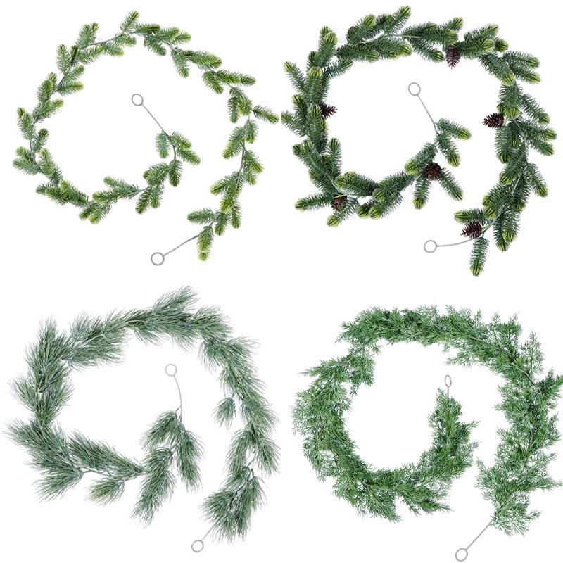 Simulated Rattan Party Arrangement Christmas Rattan Home Decoration Artificial Pine Needle Rattan