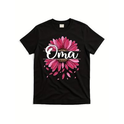 T-Shirt - Unisex Black  Short Sleeve Round Neck Casual Tee for  Women, All-Season Comfort, Mother's Day Gift, Retro Aesthetic Shirt