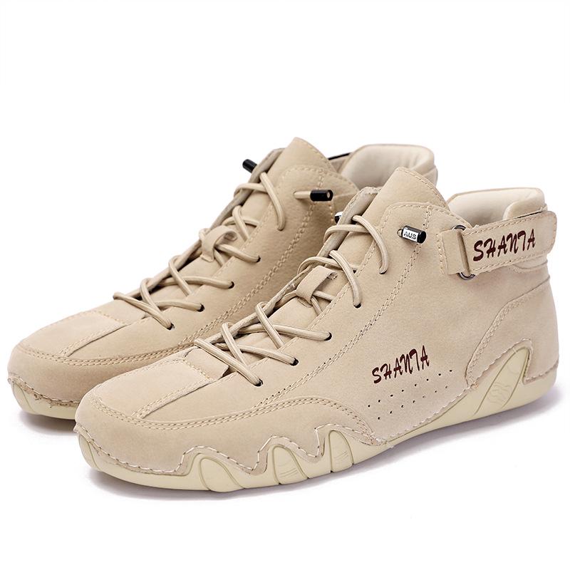 Large Size Men's Martin Boots - Mid-Cut Casual Shoes for Autumn/Winter