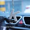 Rhinestone Bow Polymer Clay Rearview Mirror Ornament for Women