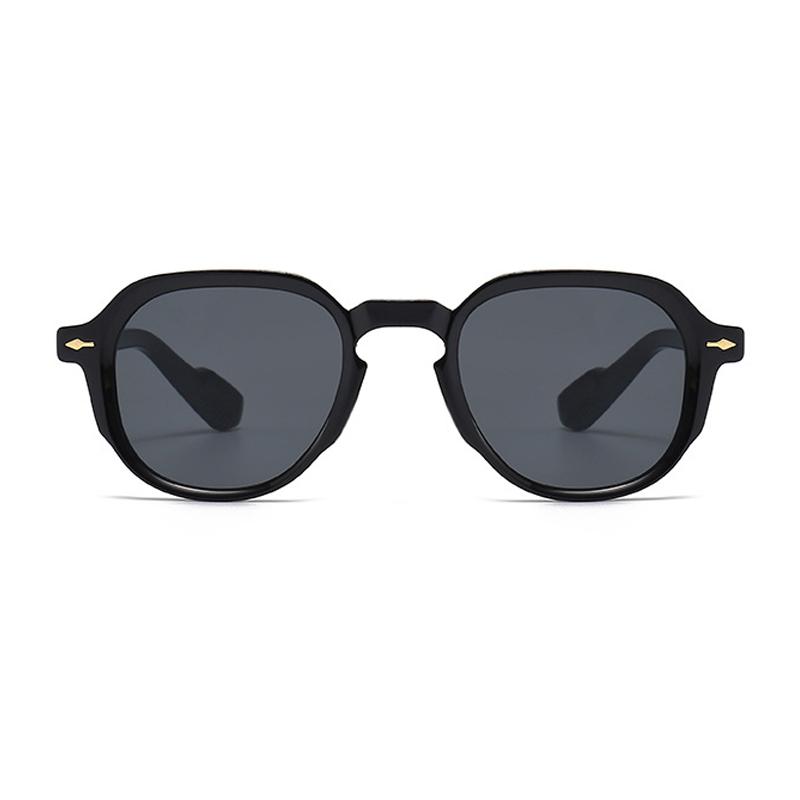 SHAUNA Retro Oval Sunglasses Women Rivets Gradient Shades UV400