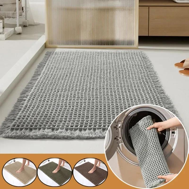 1PC Super Absorbent Floor Mat, Super Absorbent Bath Mat, Super Anti Slip Bathroom Mats, Door Mats, Superfiber, Home Indoor Rugs