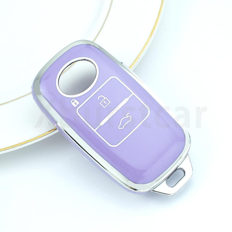 Shell Fob Bag for Toyota Yaris Ativ Raize Veloz Avanza Rush Perodua Daihatsu Malaysia 3Buttons Smart Remote Car Key Case Cover