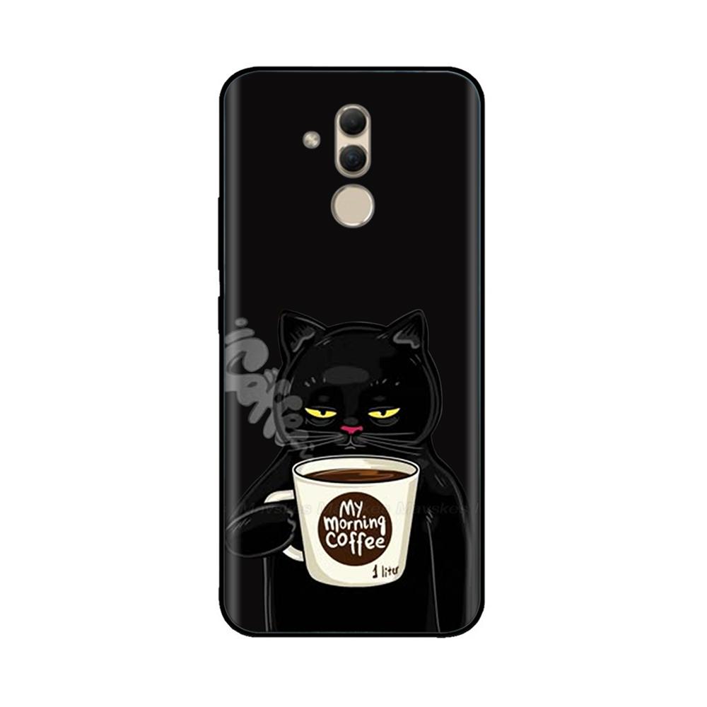 For Huawei Mate 20 Lite Case Cartoon Soft Silicone Phone Cover For Huawei Mate 20 Mate20 Pro Cases Bags Shockproof Painted Cover