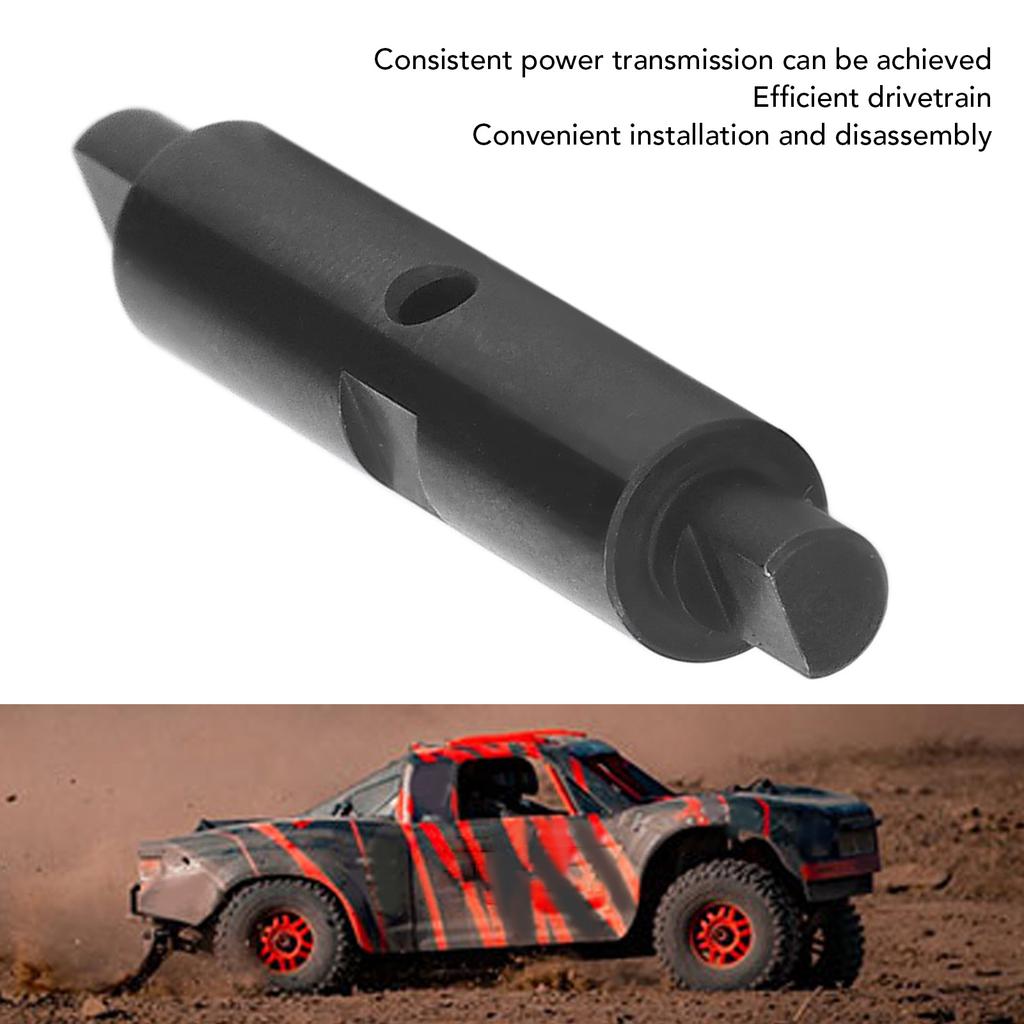 RC Spool Shaft Steel Black Wear Resistant Rustproof Rotor Shaft for ARRMA 1/7 1/8 Series Car