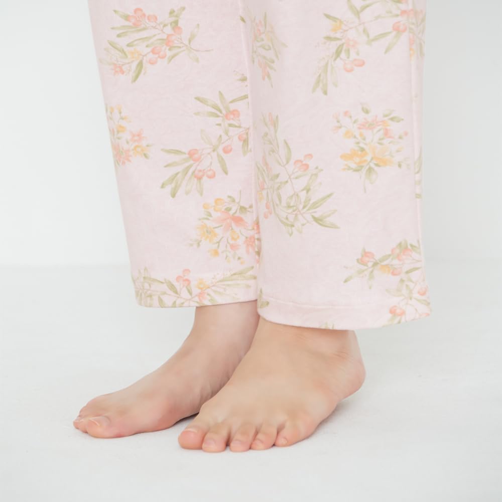 Cotton Long Sleeve Pants Elastic Holes at Sleeves and Smooth Purple TG4105 S 100% (with Legs)