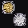30 Pcs/Box 3D Exquisite Metal Ties Nail Art Charms Minimalist Gold Silver Ribbon Line Bows Wings Mixed Nail Decorations Diy Nail