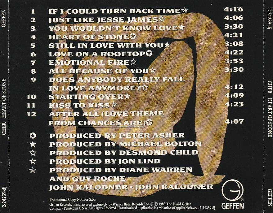 

[USED] Cher Heart Of Stone US Edition Rare CD Album