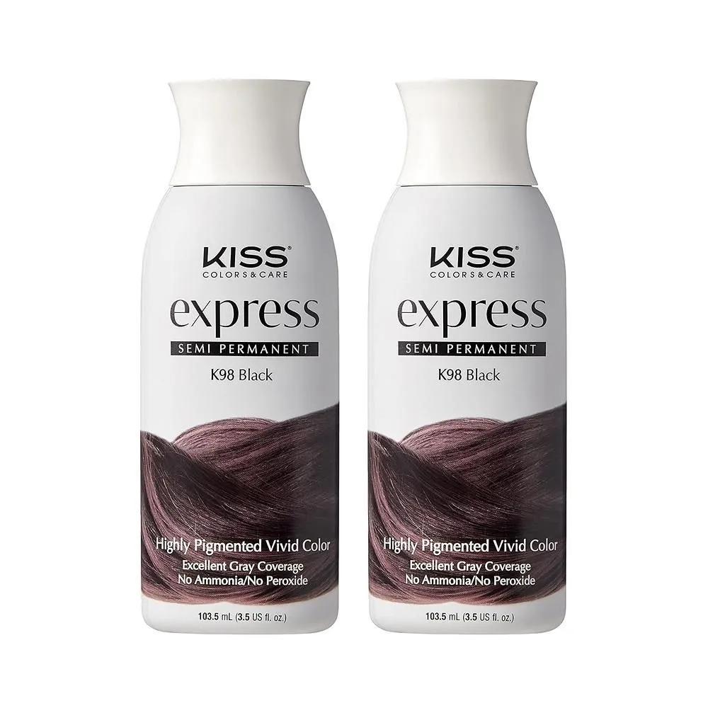 Kiss Express Semi-permanente Haarfärbung 100ml (3,5 US fl. oz) * 2