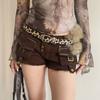 PU Leather Leather Fur Belt Faux Fur Y2K Waistband Vintage Plush Belt  Dress Decoration