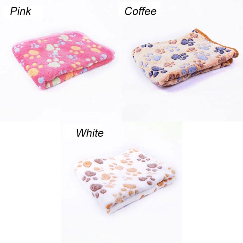 Winter Flannel Fleece Cushion Dog Blanket Soft Warm Pet Mat Sleeping Pad
