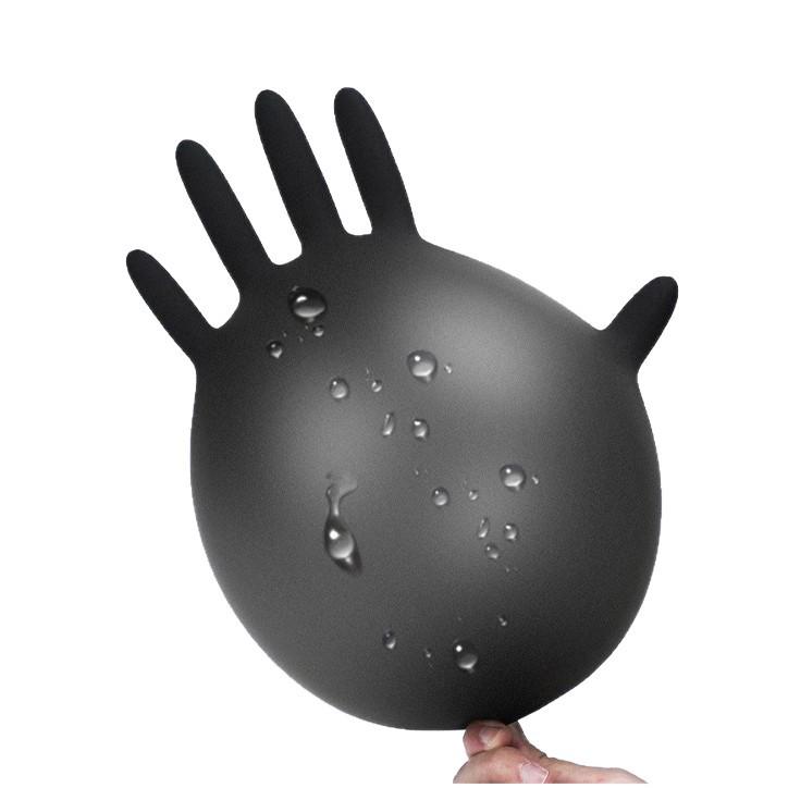 100-Piece Disposable Food-Grade Nitrile Gloves: Non-Slip Industrial Protection for Household Use