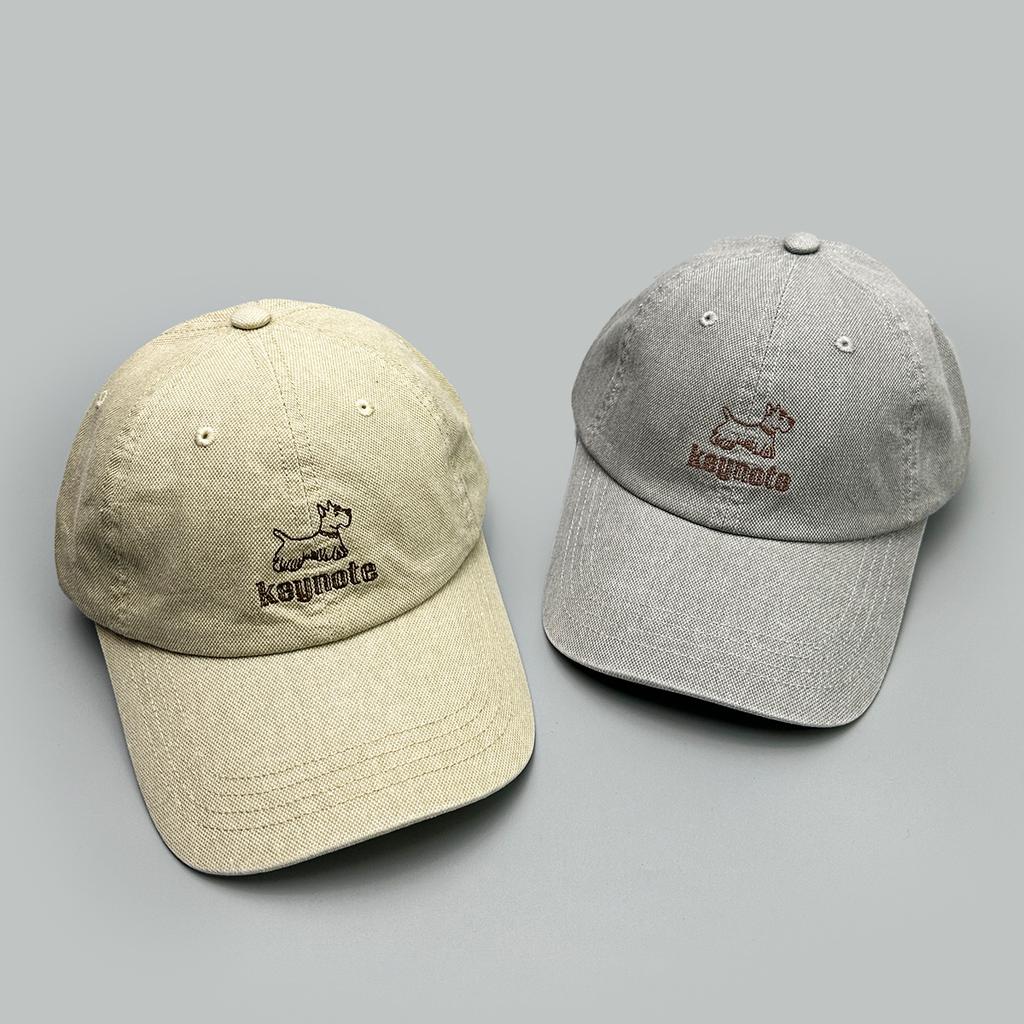 Spring And Autumn American Cartoon Puppy Letter Embroidery Baseball Cap Men'S And Women'S Sunshade Cute Casual Cap