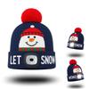 Factory Direct Oem ODM Led Snowman Hat Custom LOGO Soft Acrylic Beanie Christmas Knitted Warm Pom Pom Light Cap Led Snowman Hat