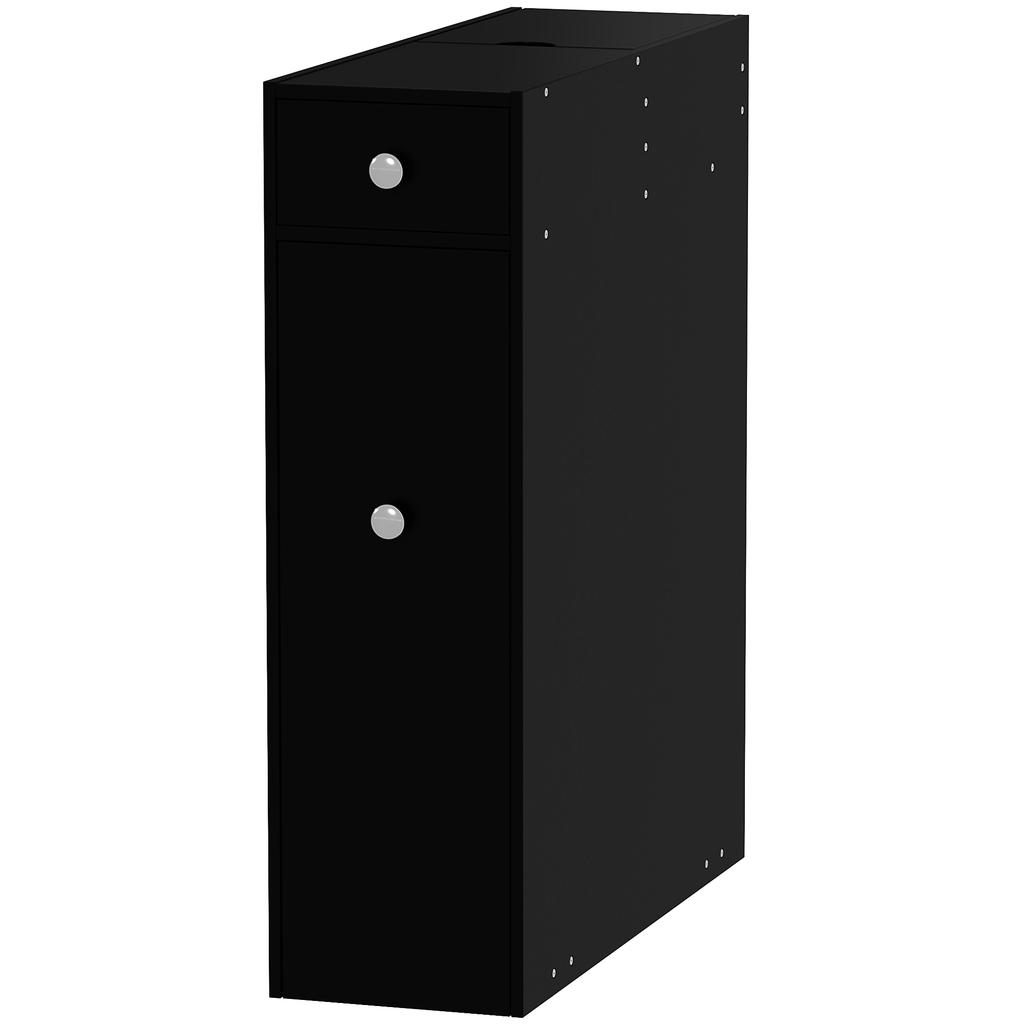 Toilet Cabinet, 2 MDF Drawers, Toilet Paper Storage, 17 x 48 x 58 cm