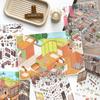 My Home Theme Cabin Scene Stickers PET Die-cut 3D Stacking Stickers Scrapbook Stickers  Art Crafts