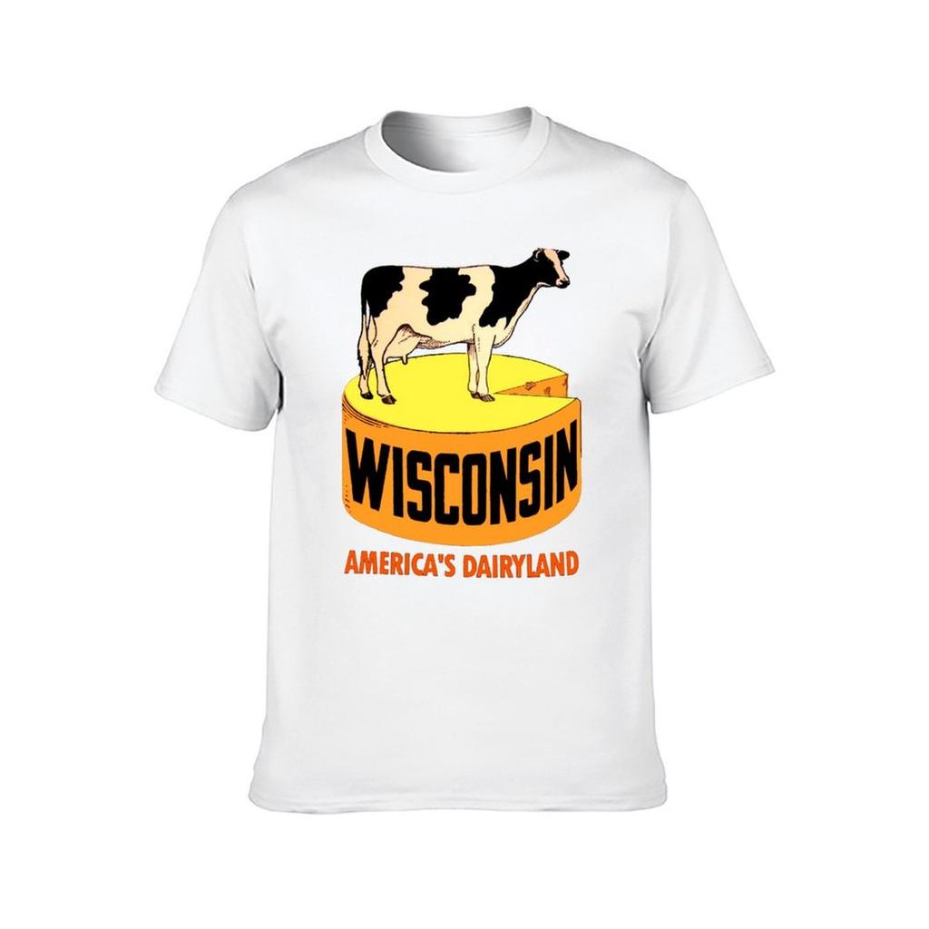 Wisconsin State Vintage Travel Decal TShirt man t shirts for men casual t shirt personalised TShirt