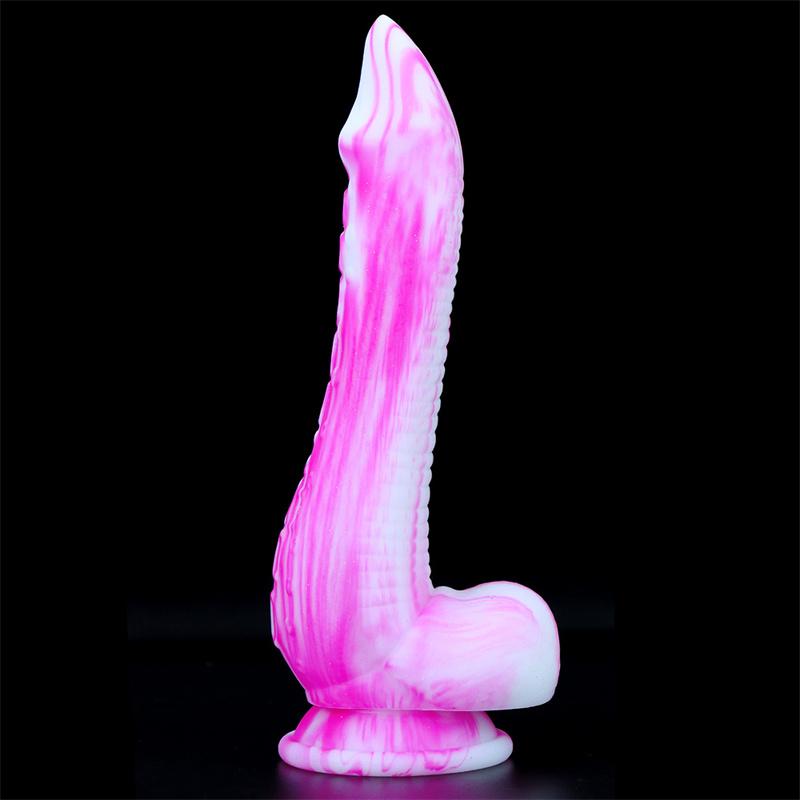Weiblicher farbiger Silikondildo, Simulation großer Penis, alternative Produkte für Erwachsene