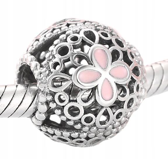 Charms Do Pandora Ażurowy Kwiatek Srebro S925 Moda Trusky