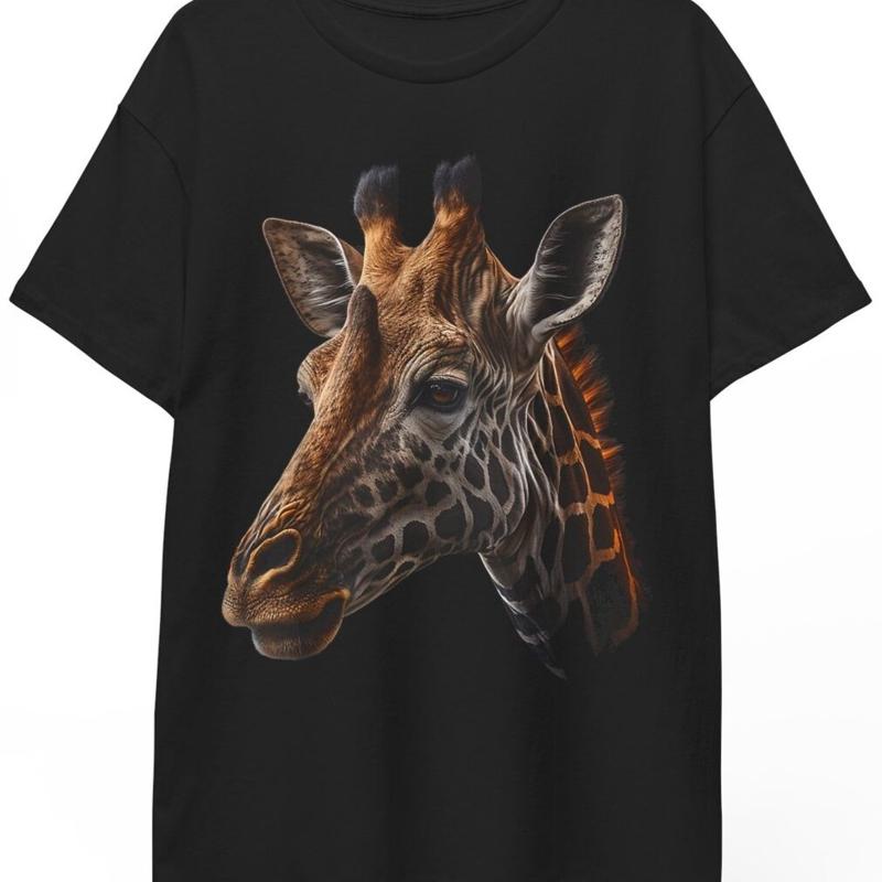 Realistic Giraffe Design Tee Heavy Cotton Tee S разноцветный