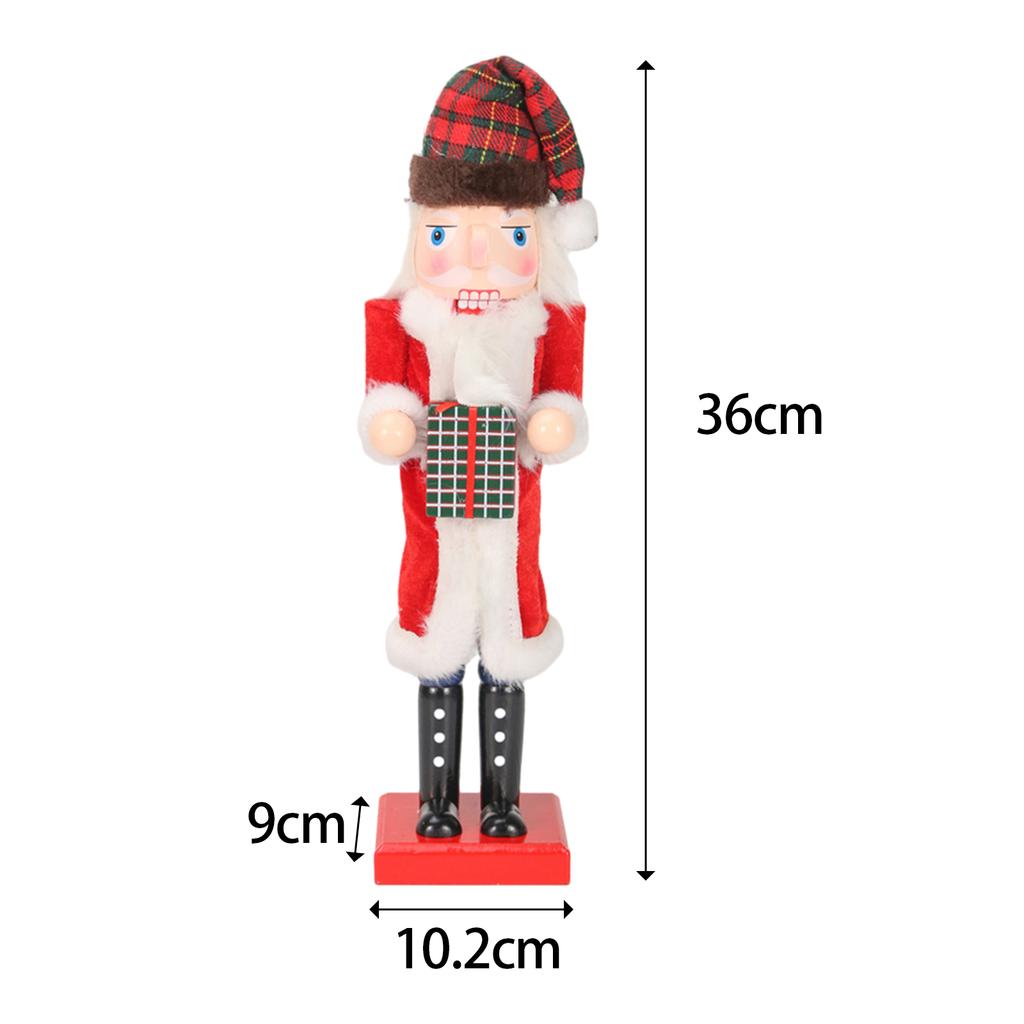 Wooden Nutcracker Soldier Desktop Ornaments Traditional Party Favors Doll Nutcracker Figurines for Christmas Holiday Decorations