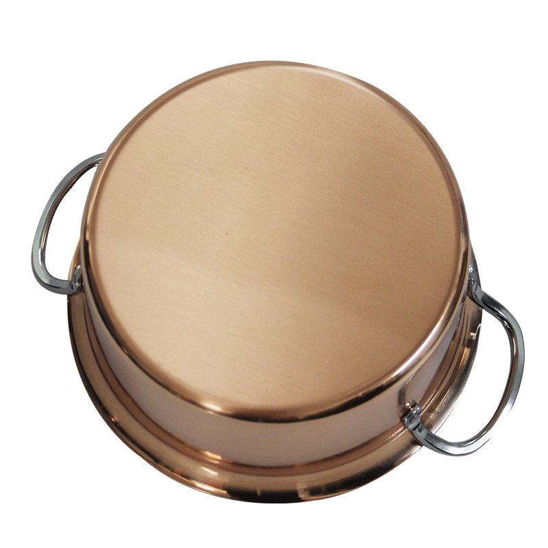 Pearl Metal Shabu Shabu Pot 16cm For Gas Fire Only Copper Pot Copper Craftsman Made in Japan HB-1382