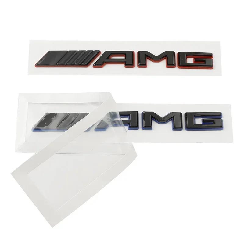 C200 E300 Hot 2026 For Benz 2024 New 3D ABS Car Rear Trunk Badge AMG Letters Sticker For Mercedes Benz AMG A B C E G CLA C63S E5
