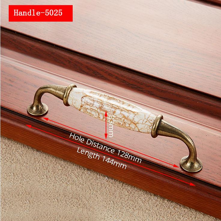 NAIERDI Marble Series Ceramic Cabinet Handles Zinc Alloy Cabinet Pulls Drawer Knobs Wardrobe Door Handles Furniture Handle