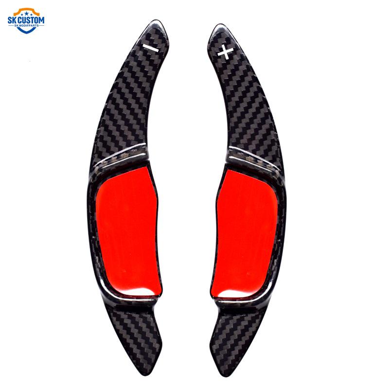 Real Carbon Fiber Shift Paddles for Scirocco, Lamando R-line, Golf 7, and GTS Steering Wheel Modification