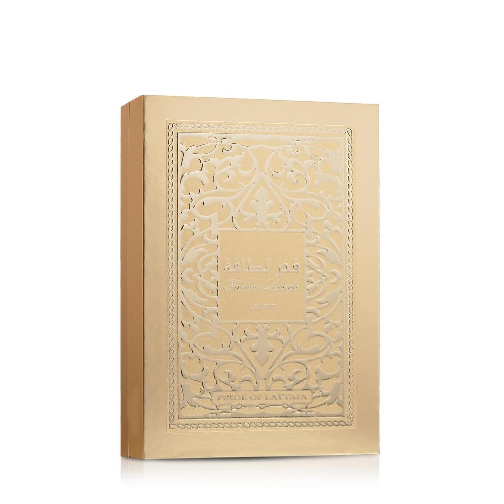 Lattafa Fakhar Gold Extrait - Floral, Amber, Woody - Eau De Parfum Long-Lasting Fragrance for Unisex, 3.40 Ounce / 100 Ml