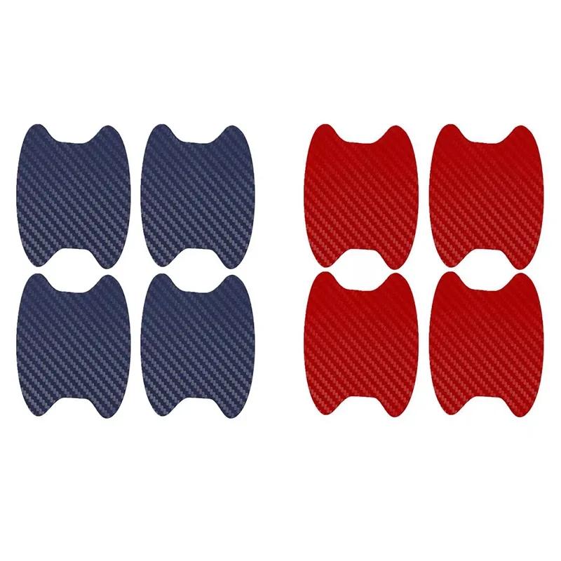 4 bucăți/set autocolant pentru ușa mașinii din fibră de carbon capac rezistent la zgârieturi Film de protecție pentru mânerul auto Accesorii auto pentru stilul exterior