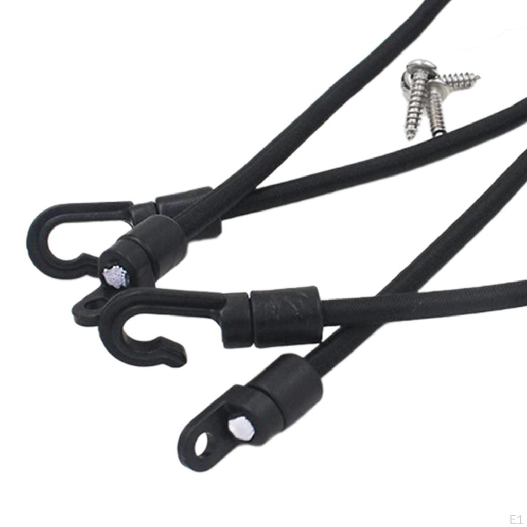 Elastic Rope Bungee Cord Rod Strap Holder Deck Mount Connector for Kayak