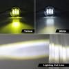 LED Fog Light For Toyota Corolla Camry Yaris RAV4 Prius CHR Hilux Lexus DRL Daytime Running Lights 3.5 Inch White Yellow