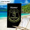 1PC Custom Name Beach Towel Everton Football Crest Beach Towel, Suitable for Camping, Travel, Beach Accessories, Super Absorbent, Family Gift