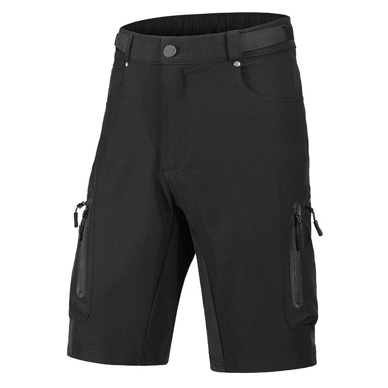 Men's Cycling Shorts Mountain Bike Multifunctional Pants with Pockets Breathable Outdoor Hiking Sports Pants