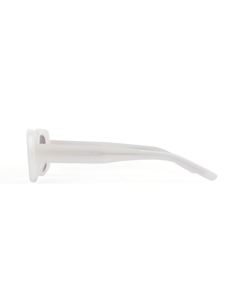 Hangeul Square Sunglasses Ivory-Brown