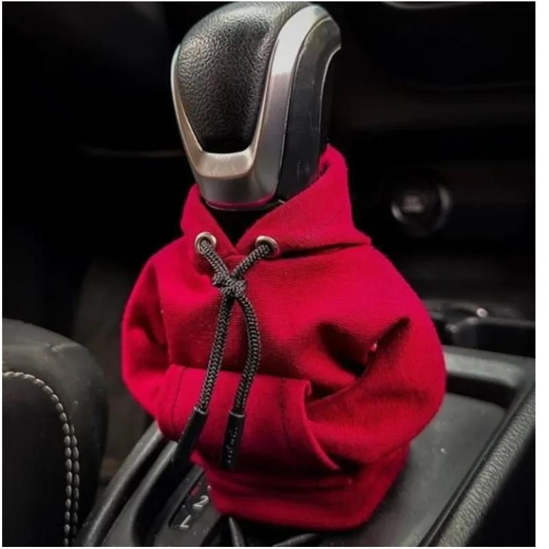 Gear Shift Mini Hoodie Cover Shift Cover Gear Handle Decoration Fits Manual Automatic Universal Car Shift Lever Interior Decor