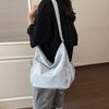 Stylish solid color casual shoulder bag New large-capacity simple messenger bag Versatile Korean version Lazy commuter bag